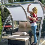 MONA Gartenüberdachung mit Sonnenschutz
