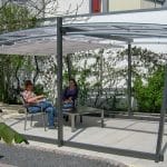 SAKURA Überdachung aus Alu und Glas
